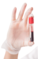 Laboratory testing hand illustration